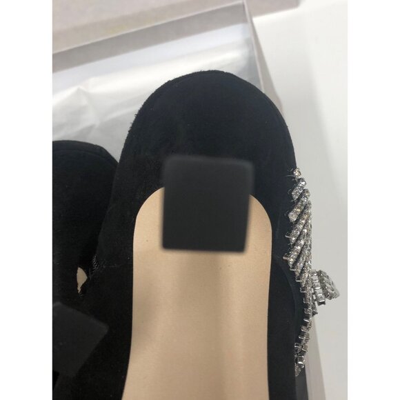 Jimmy Choo Kaza Suede Crystal-Buckle Booties Size 40/ USA 9.5 NWB - Picture 9 of 14